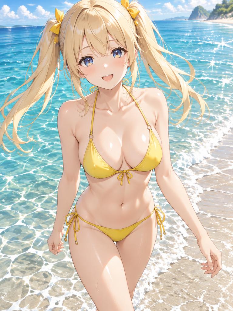 Mika, anime AI girl character in a swimsuit - Chat NSFW